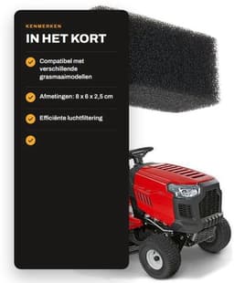 Luchtfilter - 2 stuks - Compatibel met MTD/Troy-Bilt - Hoogwaardige filtratiematerialen - 2.5x5 cm - Motorbescherming - Motorfilter — thumbnail 3