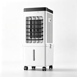 Luchtkoeler - geschikt voor keukens en appartementen, stille werking, grote watertank - 65 watt - 10 liter - wit — thumbnail 1