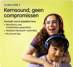 Fresh 'n Rebel Clam Core 2 - Draadloze Bluetooth Koptelefoon - Over-Ear - 70 uur Speelduur - My Sound App - True Blue — thumbnail 3