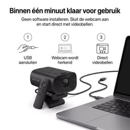 SyncGear Webcam 4K Pro Inclusief Afstandsbediening – AI Ruisonderdrukking – Ingebouwde Speaker – Privacy Cover – USB Plug & Play – Webcam voor Thuiswerken & Vergaderen – Windows & macOS — thumbnail 2