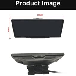Dashcam voor Auto - 10.26" 4G Android 9 Dashcam - 360° Panoramisch Beeld - GPS Navigatie - 4G Camera - ADAS Rijhulp - WiFi - Parkeermodus - G-Sensor - Loop Recording - Zwart — thumbnail 5