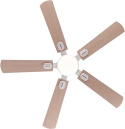 FloraGrace Plafondventilator Met Licht En Afstandsbediening – 132 Cm – 5 Bladen – Metaal En Hout – Wit Licht Eiken – Dimbare Verlichting — thumbnail 3