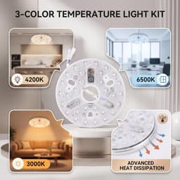 Ventilator Plafond - Wit - - Dimbaar LED Licht met Geheugenfunctie - Voor Thuisgebruik — thumbnail 1