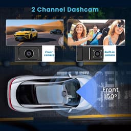 Dashcam met WiFi - Autocamera Rijcamera - Veilig Rijden - Dubbele Camera Opname - 3.16 Inch Scherm - Zwart — thumbnail 3