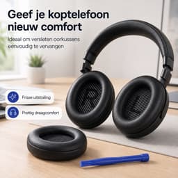 Set Oorkussens voor Bose Koptelefoon met installatie gereedschap - Voor QuietComfort 35 - Voor QC35II/QC35/QC25/QC15/QC2 - Voor Soundlink Around - Voor Ear II AE2 — thumbnail 5