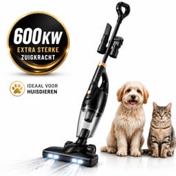 AG3500 Steelstofzuiger - 3-in-1 Snoerstofzuiger - 600W - Sterke Zuigkracht - Zonder Zak - HEPA Filter - LED Verlichting - Handstofzuiger - Lichtgewicht - Black — thumbnail 1