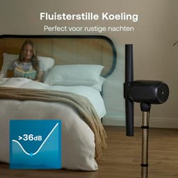 Torenventilator bladloos stil - vloerventilator met appbediening - oscillerend - 5 snelheden - timer 1-10 uur — thumbnail 3