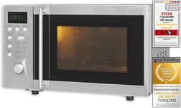 Onderbouw Magnetron - Inbouw Oven - Snel Gerechten Verwarmen - Met Grillfunctie - 20 Liter - Zilverkleurig — thumbnail 1