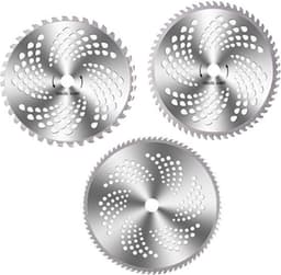 Grasmaaier Zaagblad Set 3 Stuks - Gelegeerd Staal - 40/60/80 Tanden - Vervangingsbladen - Geschikt voor Bosmaaier - Hoogwaardige Kwaliteit — thumbnail 1