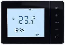 Intelligente Thermostaat - Digitale Regelaar - Verwarming Regelen - Programmeerbare Planning - AC100-230V - Zwart — thumbnail 5