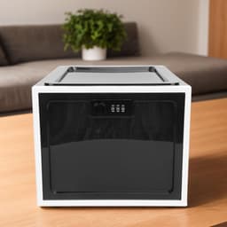 SnelShoppen - Lockable Food Storage Box - Veiligheidskast voor Koelkast - Robuust Plastic - 3-Cijferige Combinatiecode - Voedselveiligheid en Geneesmi — thumbnail 2