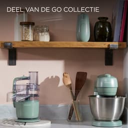 Kenwood KZM35.000GR GO voedselverwerker - compacte mini-hakmolen - 350 W motor - uitneembare mesjes - komcapaciteit 0,5 liter - limoengroen — thumbnail 4