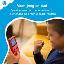 Silvergear® Retro Game Console met 240 Arcade Games - Handheld Spelcomputer voor Kinderen - 8BT Kleurenscherm - Geen Wifi of Downloads Nodig - Reisspelcomputer voor Auto en Vakantie - Instelbaar Volume - Rood - Cadeau voor 6, 7, 8, 9, 10+ Jaar — thumbnail 3
