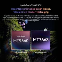 Blackview PV1000 Max Beamer - 18000 Lumens-1080P FHD-4K Decodering-Dolby Audio-VIDAA OS-360° Gimbal- Netflix YouTube Disney+- Thuiscinema Buiten-Spelmodus-TOF Autofocus+Blackview AirBuds 300- Wit — thumbnail 3