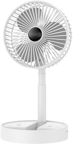 Uitschuifbare opvouwbare draagbare ventilator voor thuis, slaapzaal, drie snelheden, bureauventilator — thumbnail 1