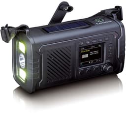 Lenco Noodradio - Noodradio Solar Opwindbaar - met DAB+/FM - 10.000 mAh Batterij - Zwart — thumbnail 1