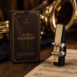 2.5 Alt Saxofoon Rietjes – Set van 10 – Rieten voor Altsaxofoon – Sterkte 2.5 – Natuurlijk Bamboe — thumbnail 3