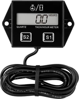 SnelShoppen - Digitale Snelheidsmeter HM011A met Onderhoudsherinnering, Verwisselbare Accu en Slaapmodus voor ZTR-Grasmaaier, Tractor, Marine, Generat — thumbnail 1
