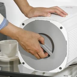 Luchtreiniger - Air cleaner - Airpurifier - Air purifier met HEPA CADR Filter - 225m ³/u tot 24 m² - LED-display - ABS en PP - ≤ 60dB - 25W - Wit — thumbnail 3