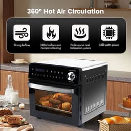 Studio Lyma Mini oven - Airfryer XXL - 14 liter - 1800 Watt - 11 programma's - Inclusief draaispit - — thumbnail 3