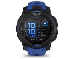 Garmin Instinct 3- Smartwatch - 45mm - AMOLED - Zwart & Blauw - Limited Edition