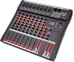 Paco Goederen® - Professionele stereogeluidsmixer - Mengtafel - 8 kanaals mengpaneel- Bluetooth USB-opname - USB digitale audiomixer — thumbnail 1