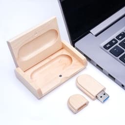 Externe USB schijf met houten behuizing en opslagcapaciteit tot 64 GB — thumbnail 5