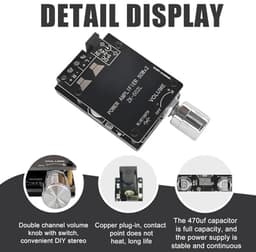 Bluetooth Audioversterker 2.0 - HiFi Stereo 2x50W - Draadloze Geluidsversterking — thumbnail 2