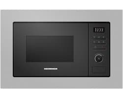 Heinner Inbouw Magnetron 20L – 800W – 1000W Grill – 5 Vermogensstanden – LED Display – Timer – Zilver/Zwart