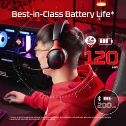 HyperX Cloud III S Wireless - Gaming Headset - Draadloos - Bluetooth & 2.4GHz - Spatial Audio - 120uur Batterij - PC/PS5/Switch2/Mobiel/Steamdeck - Zwart — thumbnail 19