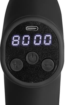 Spokey STILO Massage gun - Zwart - 24W motor - 20 intensiteitsniveaus - 4 massagekoppen - 2000 mAh batterij - 14,8 x 10,7 x 6 cm - 375 gram — thumbnail 4