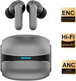 Fitbeats K505 - Noise cancelling oordopjes - draadloze oordopjes - Premium bluetooth oordopjes - Kras bestendig - Metalen zink case - 4 Ai microfoons - Geschikt voor Apple en Android - Sport oortjes - Bluetooth oordopjes — thumbnail 1