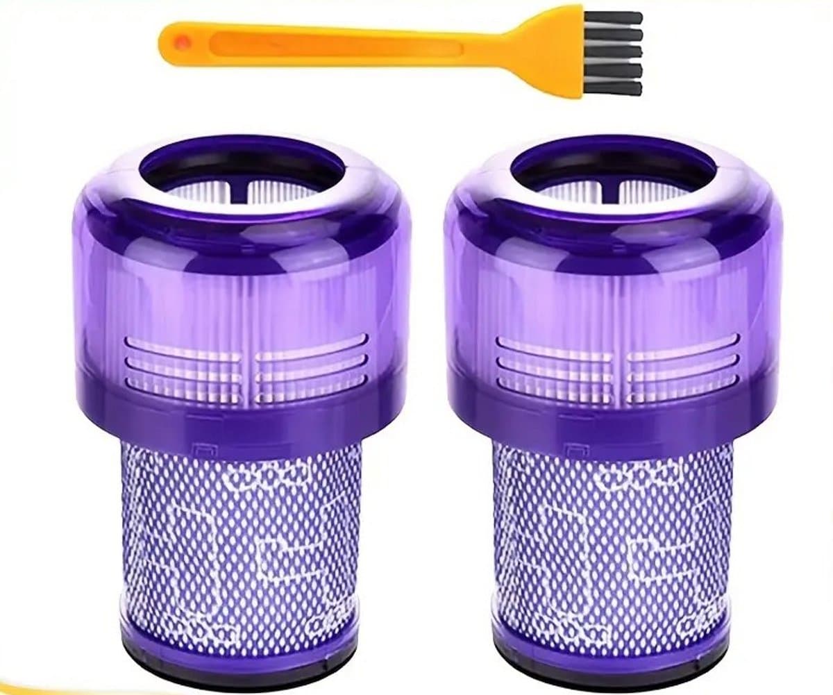 17 Parts – 2-Pack HEPA Motorfilters 970013-02 – Geschikt voor Dyson V11 & V15 Steelstofzuigers – Compatibel met SV14, SV17, SV22 – Wasbare Vervangende Filters – Voor Absolute, Pro, Total Clean, Torque Drive, Animal & Parquet — afbeelding 1