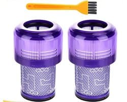 17 Parts – 2-Pack HEPA Motorfilters 970013-02 – Geschikt voor Dyson V11 & V15 Steelstofzuigers – Compatibel met SV14, SV17, SV22 – Wasbare Vervangende Filters – Voor Absolute, Pro, Total Clean, Torque Drive, Animal & Parquet