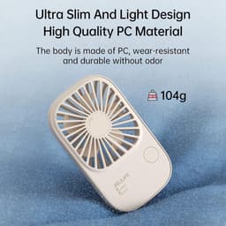 Mini Ventilator met 3 Snelheden - USB Oplaadbare Draagbare Zakventilator voor Kinderen en Volwassenen — thumbnail 2