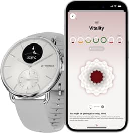 Withings ScanWatch 2 - 38 mm Hybride Smartwatch - ECG, AFib Detectie, SpO₂ Meter, Hartslagmeter, Slaaptracker, Menstruatiecyclus Tracking, 24/7 Temperatuurmeting, 35 Dagen Batterij, Saffierglas, 5 ATM Waterdicht — thumbnail 3