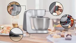 Bosch MUM 5 - MUM58251 - Serie 4 - Keukenmachine - 1000 W - Wit - Zilver — thumbnail 4