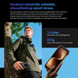 OSCAL PILOT 3 Robuuste Smartphone - 36GB RAM - 256GB ROM - 7500mAh - 6.78 Inch - Android 15 - IP68 Waterdicht -5G Dual SIM - NFC - Zwart — thumbnail 5
