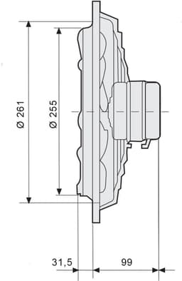 Soler & Palau HXM-250 Muurventilator - 230V AC - 30W - 810 m³/h - 48dB - IP44 - HXM-250 — thumbnail 4
