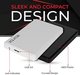 Externe Harde Schijf 250 GB HDD USB 3.0 - Draagbare Gegevensback-up Opslag voor Laptop, PC en Gameconsole — thumbnail 5