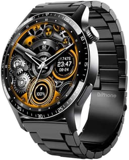 DrPhone ChronaX Smartwatch – 1.35” HD Retina Display – Bluetooth Bellen – SpO₂ Saturatie – Hartslag – Bloeddruk – Lichaamstemperatuur – HRV – Ademhalingsoefeningen – Rekenmachine – Voice Assistant – Telefoonzoeker – 200+ Sportmodi — thumbnail 1
