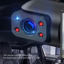 Car Video Recorder with HD Lens, Dash Cam 1080P 3.16 Inch Display, Night Vision, 360 Degree Rotatable Infrared Monitoring, Loop Recording, Motion Detection, Parking Monitor — thumbnail 4