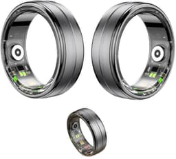DrPhone RingSense – Smart Ring - Europese ringmaat 59 - 5ATM Waterdicht – Slaapmonitor – Hartslagmeter - SpO2 Monitor - Dagelijkse Activiteitstracking - Mobiele App – Donker Grijs — thumbnail 1
