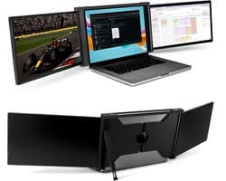 Portable Monitor - Past op Laptopscherm van: 15.6" tot 18.1" - Draagbare Monitoren - Beeldscherm - Inclusief Beschermhoes - 1920x1080P - 60 Hz - HDMI & USB-C - Zwart