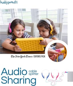 Koptelefoon kinderen met draad - Kinderkoptelefoon - Bedrade hoofdtelefoon - Veilig volume - School - Tablet - Laptop - Reizen - Muziek luisteren — thumbnail 2