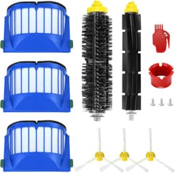 Borstelset geschikt voor Roomba 600-serie - 10-delige accessoirekit (zijborstels, filters, eindborstel, enz.) voor robotstofzuiger — thumbnail 1