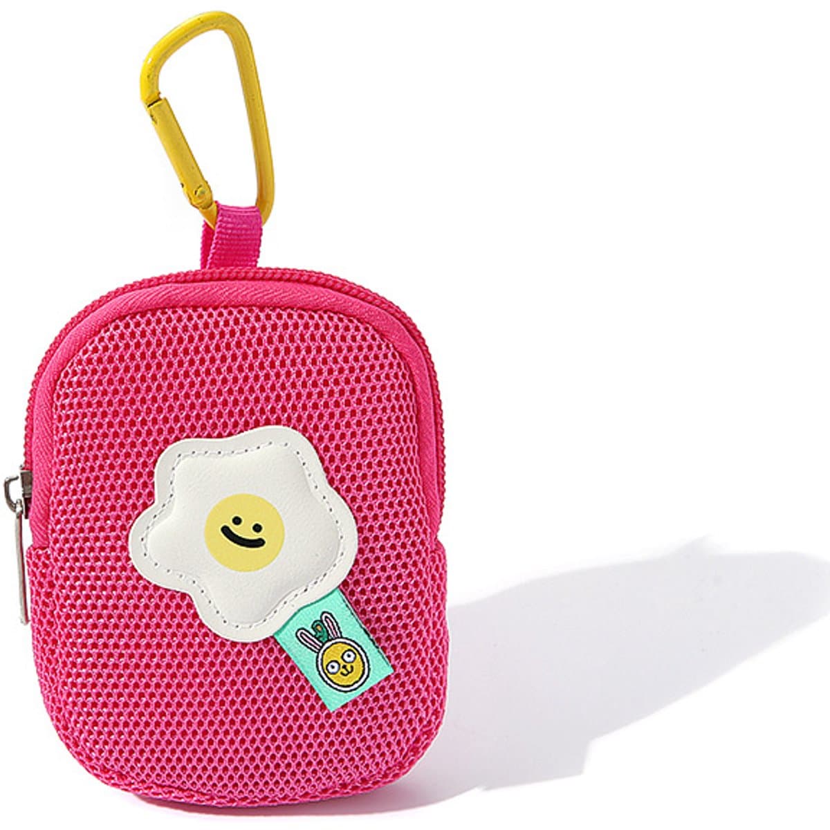 Opbergtas - Schattig gaas - Bloemen - Sleutelhanger portemonnee - Koptelefoon tas - Hanger opbergtas - Multifunctioneel - Rood — afbeelding 1