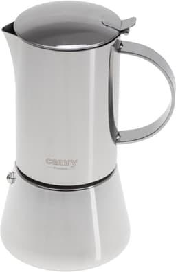 Camry CR 4425 RVS Moka Pot – 6 Kops Espresso Percolator – Geschikt voor Inductie, Gas, Keramisch & Halogeen – 350ml – Veiligheidsventiel – Koffiepot — thumbnail 1