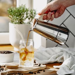 RVS Moka Pot – 6 Kops Espresso Percolator – Geschikt voor Inductie, Gas, Keramisch & Halogeen – 350ml – Veiligheidsventiel – Vaatwasserbestendig - Camry CR 4423 — thumbnail 4