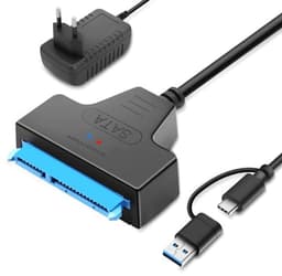 SATA naar USB-adapter voor externe en interne harde schijven - 2,5 & 3,5 inch SSD/HDD — thumbnail 1